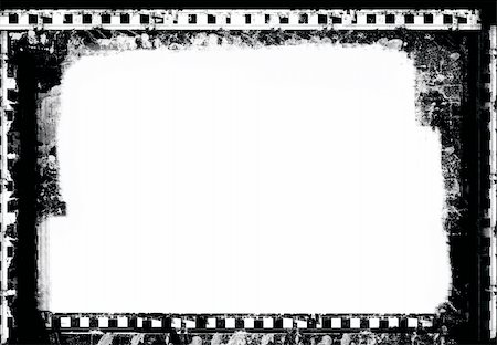 films and entertainment mask - Computer designed highly detailed grunge film frame with space for your text or image. Great grunge element for your projects Stock Photo - Budget Royalty-Free & Subscription, Code: 400-03946738