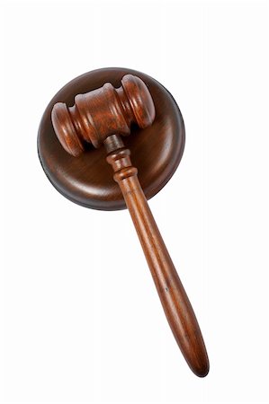 simsearch:700-00028739,k - Wooden gavel from the court isolated on white background Stock Photo - Budget Royalty-Free & Subscription, Code: 400-03947366