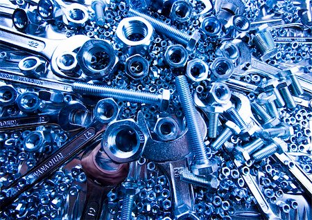 simsearch:400-03947919,k - There are different kinds of tools - open-ended and combination spanners. Stock Photo - Budget Royalty-Free & Subscription, Code: 400-03947915