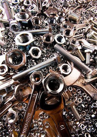 simsearch:400-03947919,k - There are different kinds of tools - open-ended and combination spanners. Stock Photo - Budget Royalty-Free & Subscription, Code: 400-03947911
