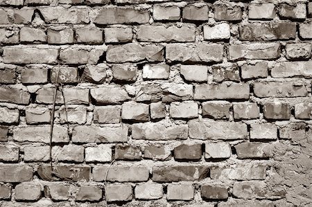 Old grungy brick wall background Stock Photo - Budget Royalty-Free & Subscription, Code: 400-03948478