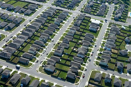 Aerial view of suburb in Bay City, Texas. Stock Photo - Budget Royalty-Free & Subscription, Code: 400-03948591