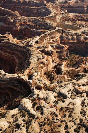 simsearch:400-03948680,k - Aerial view of gorge in Canyonlands National park, Utah. Stock Photo - Budget Royalty-Free & Subscription, Code: 400-03948677