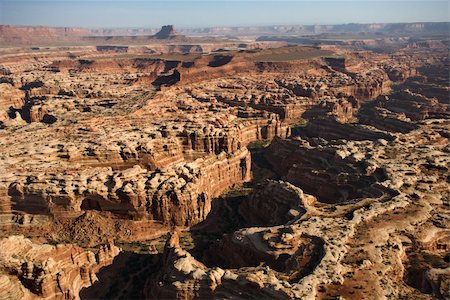 simsearch:400-03948680,k - Aerial view of gorge in Canyonlands National park, Utah. Stock Photo - Budget Royalty-Free & Subscription, Code: 400-03948678