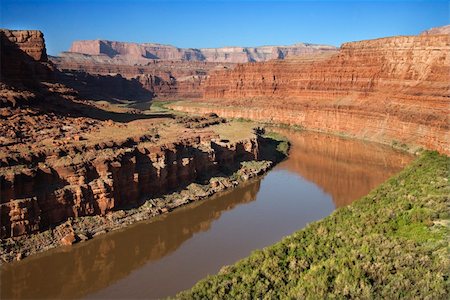 simsearch:400-03948680,k - Aerial of Colorado River landscape in Utah, USA. Stock Photo - Budget Royalty-Free & Subscription, Code: 400-03948689