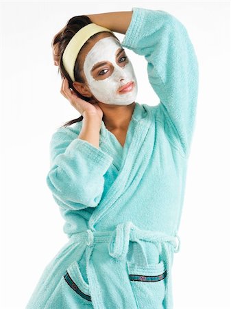 simsearch:649-07436630,k - cute and nice girl with face cream mask and posing Stock Photo - Budget Royalty-Free & Subscription, Code: 400-03948957