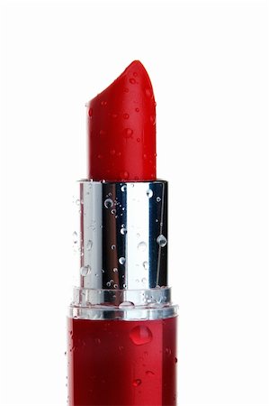 simsearch:649-07520416,k - Red lipstick isolated on white Stock Photo - Budget Royalty-Free & Subscription, Code: 400-03949109