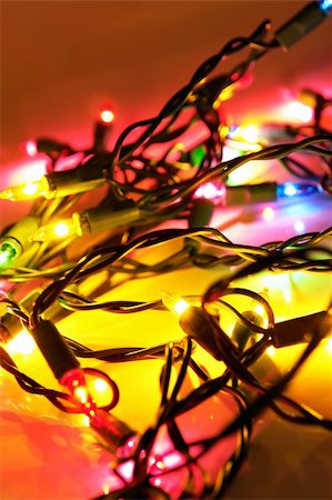 simsearch:614-02241057,k - Christmas tree lights with lot of colors Stock Photo - Budget Royalty-Free & Subscription, Code: 400-03949525