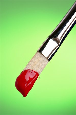 simsearch:400-04477939,k - Red paint dripping from brush Stock Photo - Budget Royalty-Free & Subscription, Code: 400-03949572