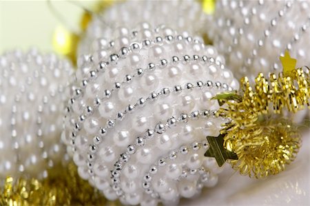 simsearch:614-02241057,k - Macro of decorated christmas baubles Stock Photo - Budget Royalty-Free & Subscription, Code: 400-03949612