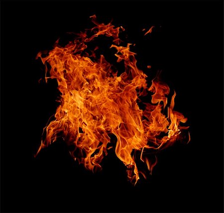 simsearch:614-03763965,k - red flames on black background, fire and explosion Stock Photo - Budget Royalty-Free & Subscription, Code: 400-03940306