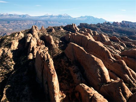 simsearch:400-03948680,k - Aerial view of red rock formations in Utah Canyonlands. Stock Photo - Budget Royalty-Free & Subscription, Code: 400-03943274