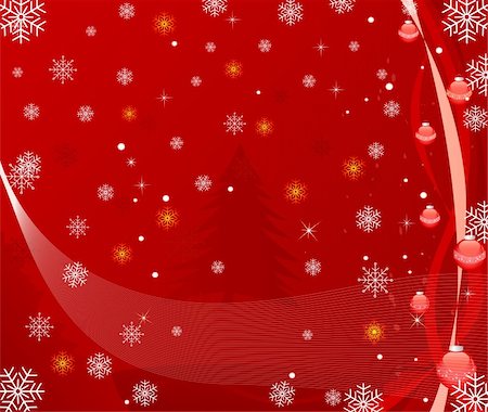 Abstract  Christmas background  - vector Stock Photo - Budget Royalty-Free & Subscription, Code: 400-03943346