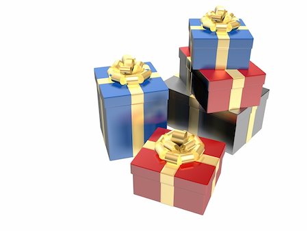 simsearch:622-06190925,k - 3d rendered illustration of some colorful gifts Stock Photo - Budget Royalty-Free & Subscription, Code: 400-03954546