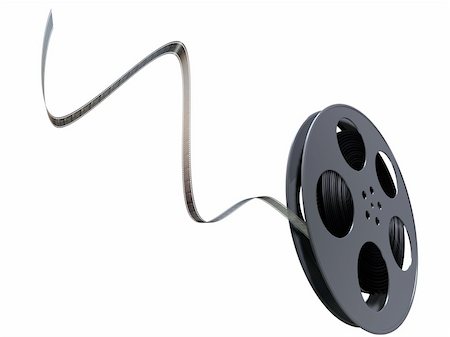 simsearch:649-07279862,k - 3d rendered illustration of a black film reel Stock Photo - Budget Royalty-Free & Subscription, Code: 400-03954696