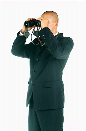simsearch:400-03954954,k - A Young businessman with binoculars Stock Photo - Budget Royalty-Free & Subscription, Code: 400-03954963