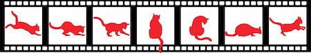 illustration of a cat movie Stock Photo - Budget Royalty-Free & Subscription, Code: 400-03955763