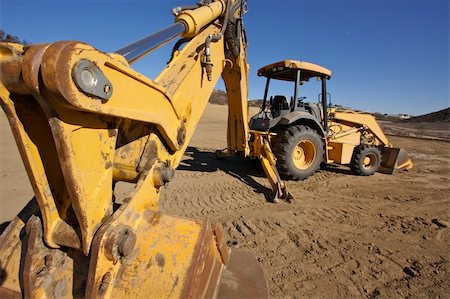 simsearch:700-05662628,k - Tractor at a Cunstruction Site and dirt lot. Stock Photo - Budget Royalty-Free & Subscription, Code: 400-03955923