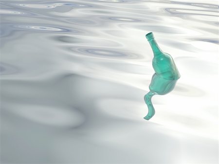 simsearch:700-02080402,k - green bottle in the ocean Stock Photo - Budget Royalty-Free & Subscription, Code: 400-03957877