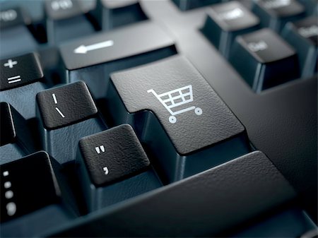 simsearch:700-00040855,k - black computer keyboard with a shopping cart symbol on the return key Stock Photo - Budget Royalty-Free & Subscription, Code: 400-03950173