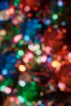 simsearch:633-02418107,k - Christmas lights and ornaments blurred for use as background or backdrop. Stock Photo - Budget Royalty-Free & Subscription, Code: 400-03950262