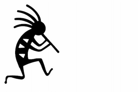 Kokopelli the seed bringer and water-sprinkler Stock Photo - Budget Royalty-Free & Subscription, Code: 400-03950396