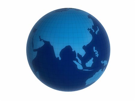 simsearch:400-04875639,k - 3d rendered illustration of a blue globe Stock Photo - Budget Royalty-Free & Subscription, Code: 400-03950839