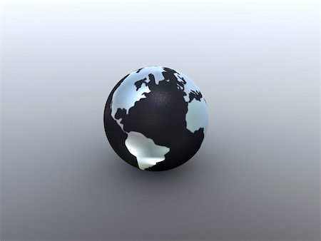 simsearch:400-04875639,k - 3d rendered illustration of a globe Stock Photo - Budget Royalty-Free & Subscription, Code: 400-03950863