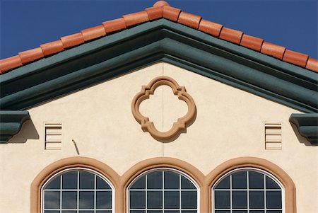 simsearch:693-06667917,k - Abstract of New Architectural Details with Spanish Tile and Stucco. Stock Photo - Budget Royalty-Free & Subscription, Code: 400-03952324