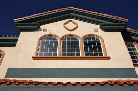 simsearch:693-06667917,k - Abstract of New Architectural Details with Spanish Tile and Stucco. Stock Photo - Budget Royalty-Free & Subscription, Code: 400-03952326