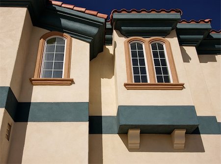 simsearch:693-06667917,k - Abstract of New Architectural Details with Spanish Tile and Stucco. Stock Photo - Budget Royalty-Free & Subscription, Code: 400-03952327