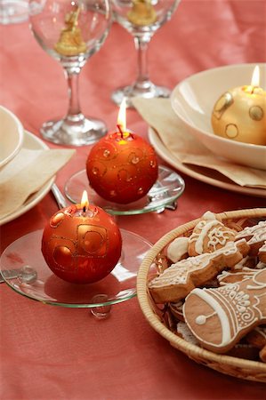 simsearch:400-05693119,k - Festive table setting for Christmas Stock Photo - Budget Royalty-Free & Subscription, Code: 400-03952775