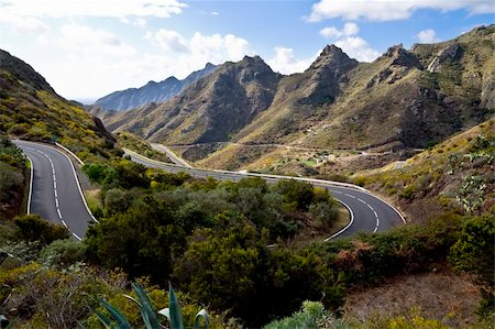 simsearch:400-04436530,k - Serpentine scenery in the way to the Teide volcano, Canary islands Stock Photo - Budget Royalty-Free & Subscription, Code: 400-03964238