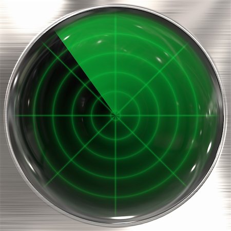Radar display with green color Stock Photo - Budget Royalty-Free & Subscription, Code: 400-03964513