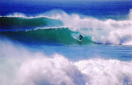 simsearch:400-03992760,k - Offshore storm is creating big waves for the surfers in Malibu and Southern California. Stock Photo - Budget Royalty-Free & Subscription, Code: 400-03965728