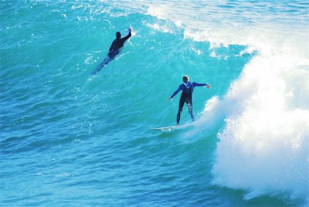 simsearch:400-03992760,k - Offshore storm is creating big waves for the surfers in Malibu and Southern California. Stock Photo - Budget Royalty-Free & Subscription, Code: 400-03966016