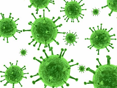 simsearch:400-03954634,k - 3d rendered illustration of many green viruses Stock Photo - Budget Royalty-Free & Subscription, Code: 400-03966360