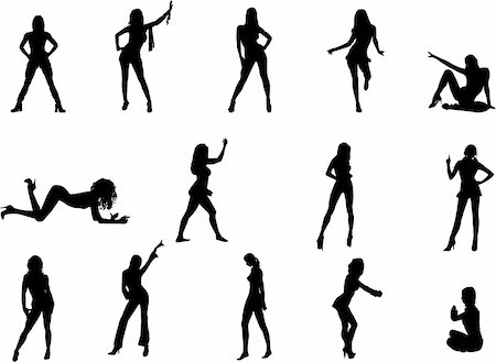 simsearch:400-04607386,k - girl silhouettes Stock Photo - Budget Royalty-Free & Subscription, Code: 400-03966550