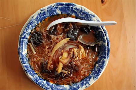 Dish of spicy soup and noodles traditional asian cuisine Stock Photo - Budget Royalty-Free & Subscription, Code: 400-03966571