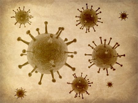 simsearch:400-03954634,k - 3d rendered illustration of an old paper with viruses Stock Photo - Budget Royalty-Free & Subscription, Code: 400-03966587