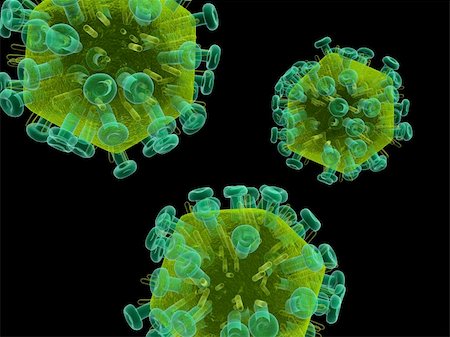 simsearch:400-03954634,k - 3d rendered close up of some isolated aids viruses Stock Photo - Budget Royalty-Free & Subscription, Code: 400-03966721