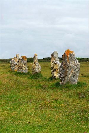 Prehistoric megalithic monuments menhirs in Brittany, France Stock Photo - Budget Royalty-Free & Subscription, Code: 400-03967253