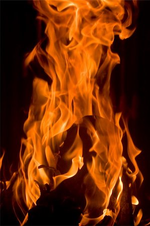 simsearch:614-03763965,k - Fire in a Fireplace Stock Photo - Budget Royalty-Free & Subscription, Code: 400-03967568