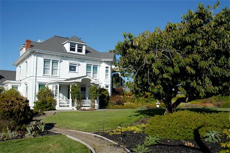 Cape Cod style guesthouse, Fort Bragg, California Photographie de stock - Aubaine LD & Abonnement, Code: 400-03967674