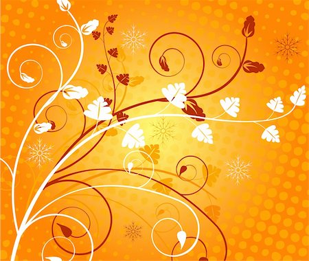 Floral background. Vector illustration Stock Photo - Budget Royalty-Free & Subscription, Code: 400-03967872