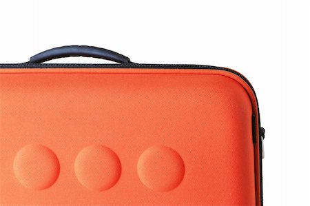 orange modern briefcase isolated Stock Photo - Budget Royalty-Free & Subscription, Code: 400-03968127