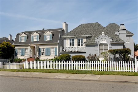 pictures of house with picket fence - Private homes, San Francisco, California Stock Photo - Budget Royalty-Free & Subscription, Code: 400-03968532