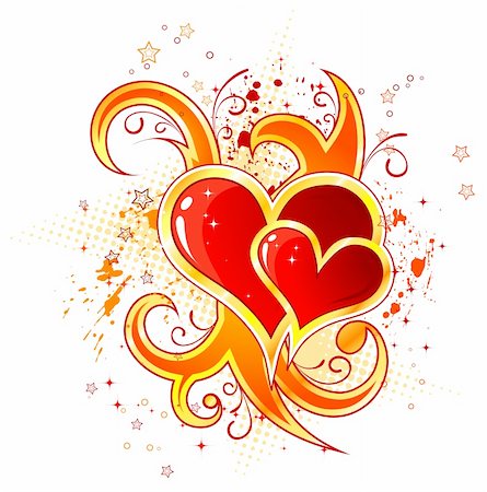 simsearch:400-05368603,k - Valentines Day background with Hearts, element for design, vector illustration Stock Photo - Budget Royalty-Free & Subscription, Code: 400-03968571