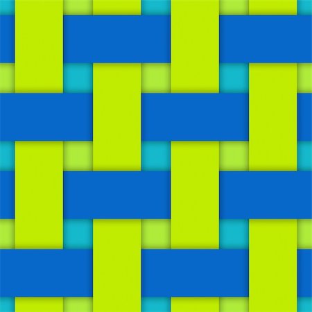 simsearch:614-05955439,k - Illustration of large weave in lime green and sky blue suitable for a background Stock Photo - Budget Royalty-Free & Subscription, Code: 400-03968619