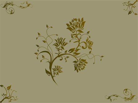 simsearch:400-05311254,k - This is Vector illustration of olive floral background Stock Photo - Budget Royalty-Free & Subscription, Code: 400-03969905